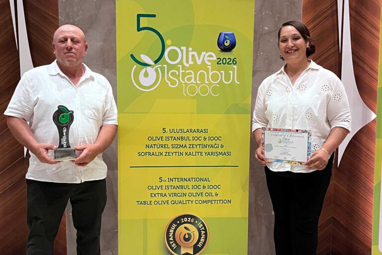 Uluslararası Olive İstanbul Zeytinyağı Yarışmasında Ödül Aldık