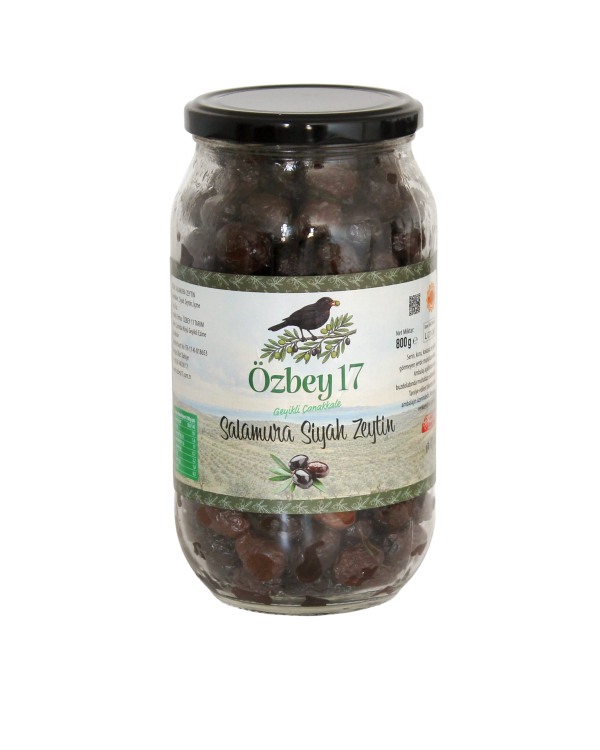 Özbey17-Geyikli-Siyah-Salamura-Zeytin-700g-Cam-Kavanoz